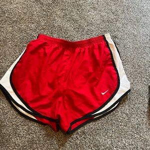 Classic Red Nike Running Shorts, Medium